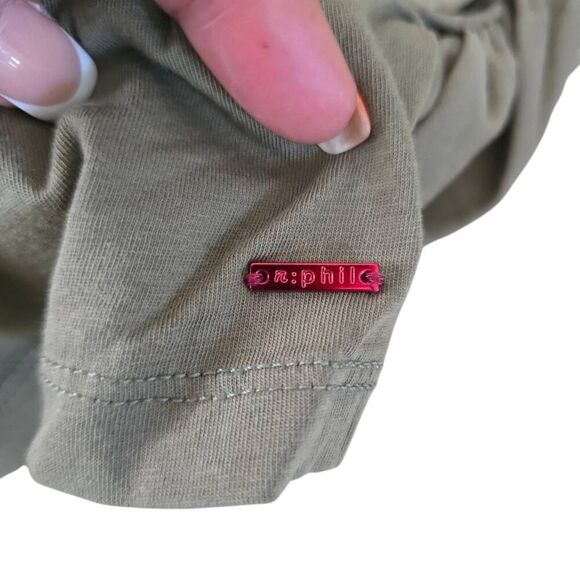 n: philanthropy x Revolve Charley Mini Dress Medium Women's Martini Olive Preppy - Picture 4 of 10